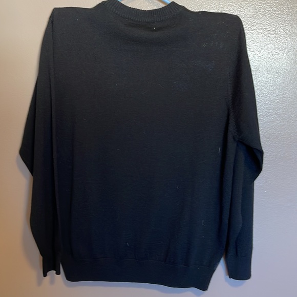 PRONTO-UOMO 80% Acrylic 20% Wool Color Block Front Crew Neck Sweater Size M - Picture 2 of 8